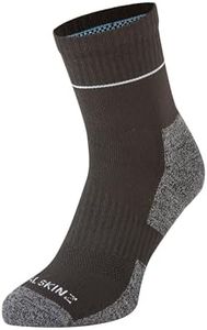 SEALSKINZ Unisex Bircham Morston-solo Morston Solo QuickDry Ankle Length Socks, Black, L UK