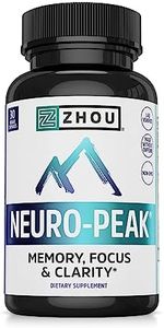 Neuro Peak Brain Support Supplement - Memory, Focus & Clarity Formula - Nootropic Scientifically Formulated for Optimal Performance - Dmae, Rhodiola Rosea, Bacopa Monnieri, Ginkgo Biloba & More