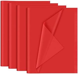 NEBURORA 120 Sheets Red Tissue Paper 14 x 20 Inches Christmas Red Wrapping Tissue Paper Bulk Red Wrap Paper Sheets for Gift Bags Packaging Floral Filler Crafts Birthday Wedding Valentine's Decor(Red)