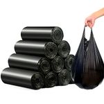 Terdey Small Black Trash Bags, 240 Count, 4 Gallon Capacity, Thickened with Toughness, Use for Bathroom Trash, Food Waste