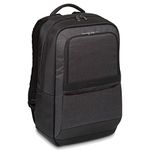 Targus CitySmart Essential Business Backpack with Protective Sleeve Designed for Travel and Business Professional Use fits up to 15.6-Inch Laptop, Black/Grey (TSB911EU)