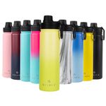 SOLARA Insulated Water Bottle 650ml, Hot Water Bottle, Thermosteel Water Bottle for Travel, Home, Office, School, Gym, Adults, Water Bottle Hot and Cold, Sipper Bottle, Lime Green