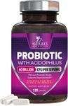 Probiotic 40 Billion CFU. Guaranteed Potency Until Expiration - 15x More Effective, Delay Release, Lactobacillus Acidophilus, Made in USA, Non-GMO, for Women & Men - 120 Capsules