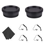 F Mount Rear Lens Cap Body Cover Set for Nikon D7500 D7200 D7100 D7000 D5600 D5300 D5200 D5100 D3500 D3400 D3300 D3200 D3100 D850 D810 D800 D750 D600 D90 D80 More Nikon F Mount DSLR and Lens