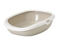 Savic Gizmo Cat Litter Tray with Rim Medium, Mocha