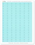 Date Stickies by InchBug - 5 Pack (Summer Blue)