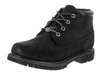 Timberland Womens Nellie Nubuck Round Toe Ankle Working Boots, Black, Size 8.5 US / 6.5 UK US