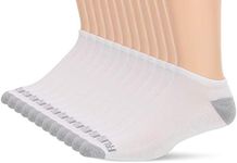 Fruit of the Loom Men's 12 Pair Pack Dual Defense Cushioned Socks, White, 6-12