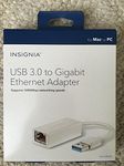 Insignia Portable USB 3.0 to Rj45 Ethernet Adapter (Ns-pu98635-c)