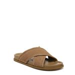 Vince Men's Derek Slide Sandal, New Camel Beige Suede, 10