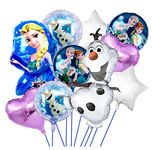 TOYXE Frozen Olaf Theme Foil Balloon Set of 10 Pcs, Multi