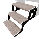 Prest-O-Fit 3-Pack 2-4077 Outrigger Jumbo RV Step Rug Walnut Brown 23 in. Wide