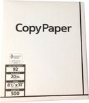 Copy Printer Paper, 1 Ream, 500 Pages, Brightness 92, 20 Lb, 8 1/2" X 11"