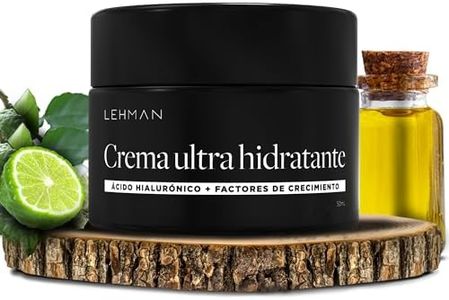 Lehman•Crema Hidratante Facial para Hombre+ Ácido Hialurónico+factores de crecimiento+colágeno•Crema antiarrugas hombre•Crema de hombre facial antiarrugas•Natural•Crema de cara hidratante masculina