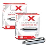 Umarex High-Grade CO2 Cartridges for Pellet Guns, BB Guns and Airsoft Guns, 12 Gram (Pack of 12) (12 Gram (Pack of 12) (2-Bundle))