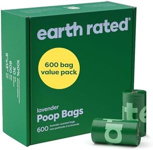 Earth Rated Bolsas para heces de perro, para mascotas a prueba de fugas y extragruesas, aptas para perros de cualquier tamaño, Rollos de recarga, aroma a lananda, 600 unidades
