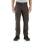 Carhartt Men's Rugged Flex Relaxed Fit Ripstop Cargo Work Pant, Dark Coffee, 32W x 32L