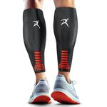 Calf Compression Sleeves for Men & Women (Ideal for Sports, Running & More) (One Pair) (Black) (Small) [S]