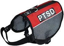 PTSD Service Dog mesh Vest Harness Cool Comfort Nylon for Dogs Small Medium Large Purchase Comes with 2 Reflective PTSD pathces. Please Measure Your Dog Before Ordering