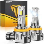 FAHREN 2025 Brightest H11 Led Bulbs, 𝟔𝟎,𝟎𝟎𝟎𝐋𝐌 H11/H8/H9 Lights, 𝟏𝟐𝐗 Brighter with 16 CSP Chips 120W, Cutting-Edge Tech for Epic Night Visibility, 6500K Cool White Fog Bulb HID, Pack of 2