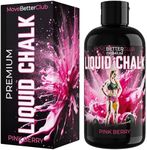 MoveBetterClub Liquid Chalk 250ml Coloured & Scented - Pink Berry - for Climbing, Gym, Weightlifting, Gymnastics, Kettlebells, Pole Fitness & more PLUS 1-Month Access to MoveBetter.Club