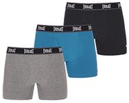 Everlast Mens - 3 Pack Boxer Briefs, Royal: Black/Royal/Grey, Large US