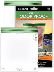 LOKSAK - OPSAK Odorproof Dry Bags for Backpacking, Hiking and Storage- Resealable Reusable and Recyclable Storage Bags (2-Pack, 9 Inch x 10 Inch)