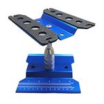 Hooshion RC Car Work Stand, Aluminum 360 Degree Rotation Lift Or Lower Repair Workstation,Rc Car Accessories for 1/8 1/10 1/12 Scale Cars Trucks Buggies (Blue)