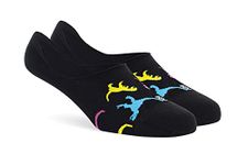 SockSoho No Show Funky Socks for MEN | (Color: Multicolor | Loafer Length | 7-11 UK Size) (Dragon)