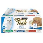 Fancy Feast Seafood Supper Wet Cat Food, Pate Variety Pack 3 Flavours - 85 g Can (12 Pack)