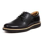 Deer Stags Men's WALKMASTER Plain Toe Oxford 1, Black, 8 Wide