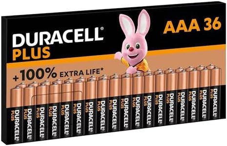 Batterie Duracell Plus AAA (pacco da 36) - Pile Alcaline 1.5V - Fino al 100% di extra durata - Affidabilità per i dispositivi a uso quotidiano - 0% plastica - 10 anni di conservazione - LR03 MN2400