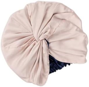 Essentials by Clementine Organic Hair Bonnet in Ballet Pink | Silver Ion Silk Lined Bamboo Sleep Cap for Frizz-Free, Curly Hair, and Scalp Health