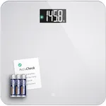 Greater Goods Digital AccuCheck Bathroom Scale for Body Weight, Capacity up to 400 lbs, Batteries Included, Ash Grey