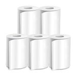 Seznik Sticky Thermal Paper Rolls, Continuous 57mm Width Thermal Paper, 2 inch Thermal Paper for Mini Thermal Printer & POS Machine (White-57mm Width - Continuous Sticky Roll-Pack of 5)