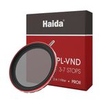 Haida Filter for Camera Pro II Multi-Coating Circular Polarizer + Variable Neutral Density SLR Camera Lens Filter Waterproof Scratch Resistant Nano-Coating CPL + VND Filter 77mm(2 in 1)