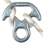 S.E.PEAK 30kN Rescue Figure 8 Descender Climbing Gear Downhill Equipment Rigging Plate Rappeling Device for Rock Climbing/Aluminum Alloy, Gray