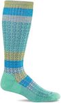 Sockwell Women's Full Circle Moderate Graduated Compression Sock, Spearmint, Small-Medium