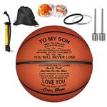 Customized Basketballs for Men,Personalized Indoor Outdoor Leather Basketball,Engraved Best Gift for Son from Mom