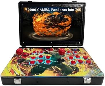RegiisJoy 30000 in 1 Portable Arcade Game Console 14-inch HD Screen Dual Players Pandoras Box 70S,Retro Video Game Machine 9000mAh Search/Hide/Save/Load/Pause Games