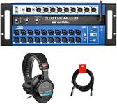 Soundcraft Ui24R 24-Channel Digital Mixer/Multitrack USB Recorder Bundle with Sony MDR-7506 Headphones and XLR Cable