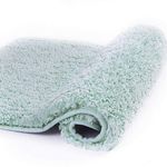 Walensee Large Bathroom Rug (24 x 40, Aqua) Extra Soft and Absorbent Shaggy Bathroom Mat Machine Washable Microfiber Bath Mat for Bathroom, Non Slip Bath Mat, Luxury Bathroom Floor Mats Rubber Back