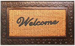 Onlymat Rubber Coir Door Mat - Copper and Brown