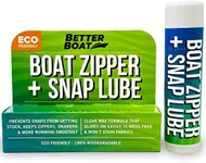 Zipper Wax & Zip Lube Marine Grade Zipper Lubricant Stick Zipper Lubricate with Ease Boat, Canvas, Bimini Snap, Metal Zippers, Jackets, Coolers, Vinyl Panels, Wetsuit & Drysuit No Oil & Graphite Mess