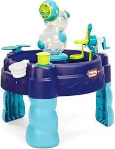 little tikes Table d'Activités Aquatiques 3-en-1-Jeux d'Extérieur Actifs pour Enfants-Contient Une Machine à Bulles et à Mousse-Jouet Portatif avec Accessoires-Âges 2+, 656033M8
