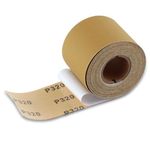 SPEEDWOX 320 Grit Sandpaper Roll Self Adhesive PSA Stickyback Sand Paper 2-3/4" Wide 10 Yard Long Sandpaper Sheets for Automotive & Woodworking Air File Long Board Sanders Metal Plastic Sanding Blocks