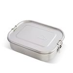 mintie - Stainless Steel Lunch Box, Food Storage Containers, Bento Box, Meal Prep Container, Adults and Kids Lunch Box with Movable and Removable Divider, Salad and Sandwich Container, 1400 ml