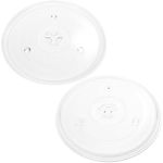 2-Pack Replacement Avanti MW912 Microwave Glass Plate - Compatible Avanti 252100500497 Microwave Glass Turntable Tray - 10 1/2" (270mm)