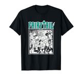 Fairy Tail Manga Black and White Group Shot T-Shirt