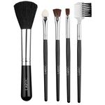 Make Up Brush Set, LaRoc, 5pc - Complete Compact Set - Eyeshadow Brush & Sponge, Powder/Blusher Brush, Eyebrow Brush & More - Professional Synthetic Makeup Brushes Set